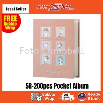 5R-100/200pcs  pocket Photo Album Ready Stock