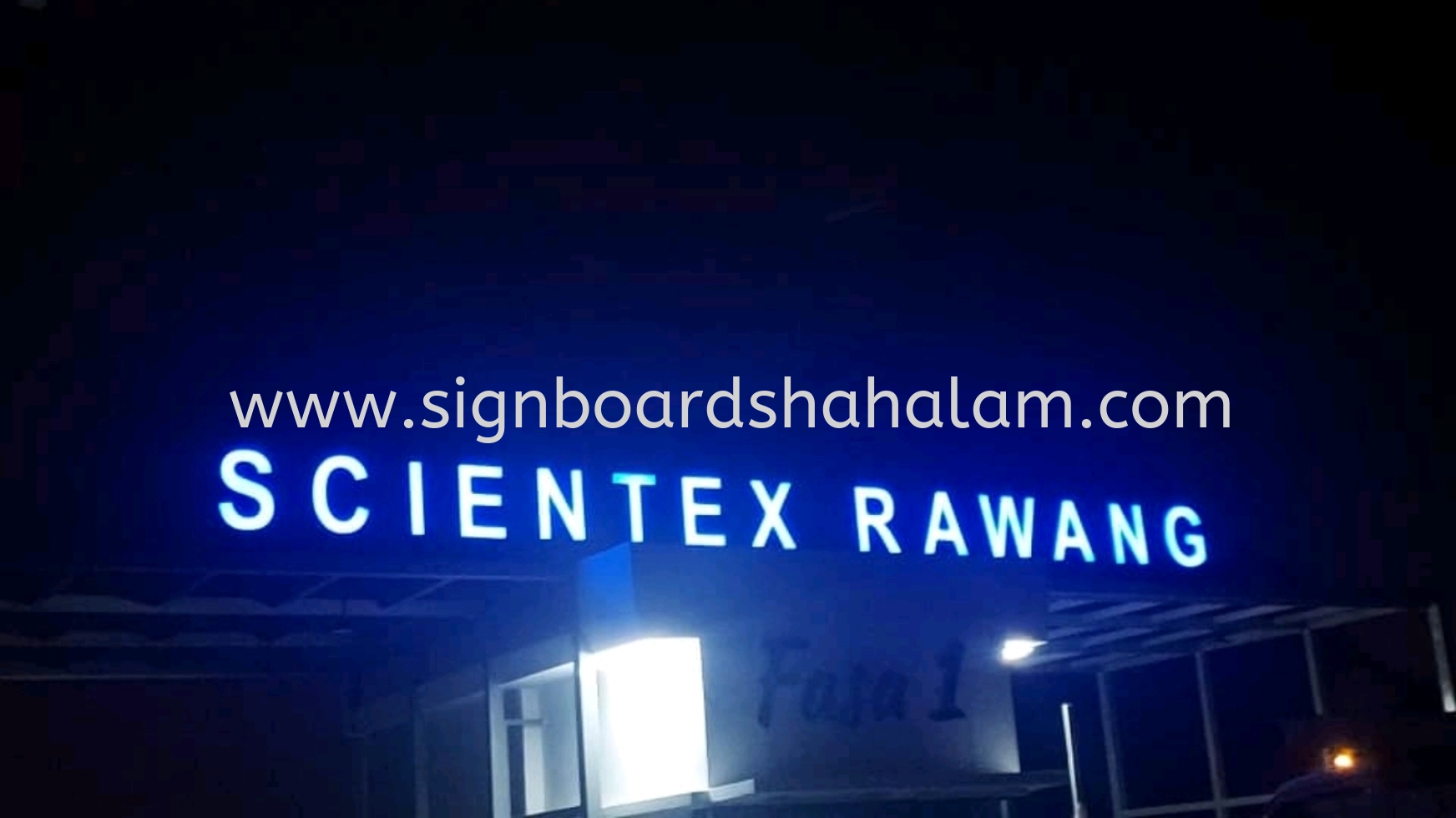 Signboard 3D Rawang, Scientex Rawang, Papan Iklan 3D Led