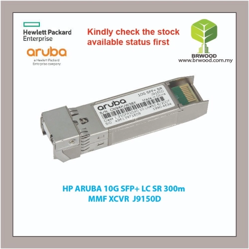 HP ARUBA J9150D: ARUBA 10G SFP+ LC SR 300m MMF XCVR  
