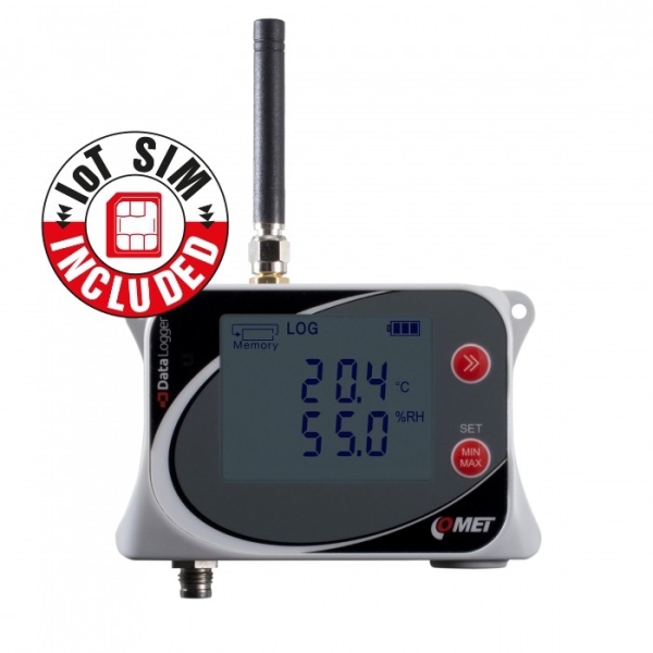 Comet U3121Msim IoT Wireless Temperature and Relative Humidity Datalogger for external probe Data Loggers Comet Singapore Distributor, Supplier, Supply, Supplies | Mobicon-Remote Electronic Pte Ltd