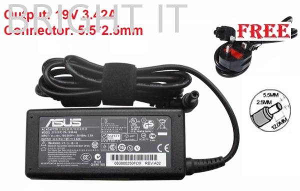 Asus Laptop Adapter Charger 19V 3.42A 5.52.5mm (65W) MODEL  VivoBook S400C VivoBook S400CA VivoBook S400E Adapter Computer Accessories Product Melaka, Malaysia, Batu Berendam Supplier, Suppliers, Supply, Supplies | BRIGHT IT SALES & SERVICES