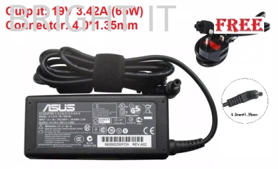 Asus Laptop Adapter Charger 19V 3.42A 65W 4.01.35mm ASUS Transformer Book Flip Q302LA TP300L TP300LA TP300LAB TP300LD TP300UA TX201LA TP301UA TP301UJ TP501UA TP501U TP501UQ TP501UB TP300UA Series