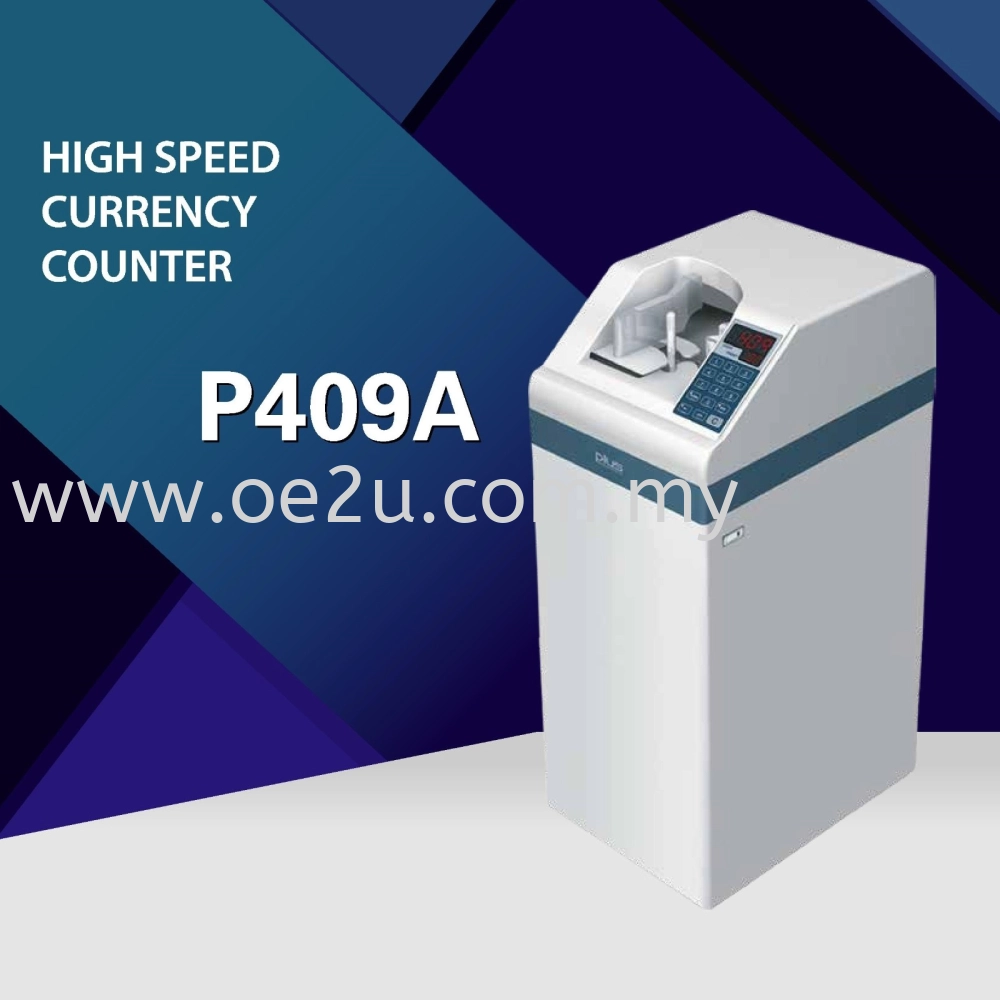 PLUS P409A Vacuum Type Banknote Counter (Suction Floor)