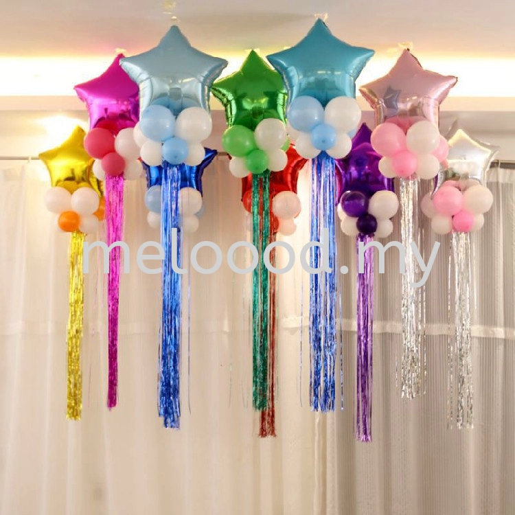 Curtain Tassel Foil Fringe Backdrop Decor