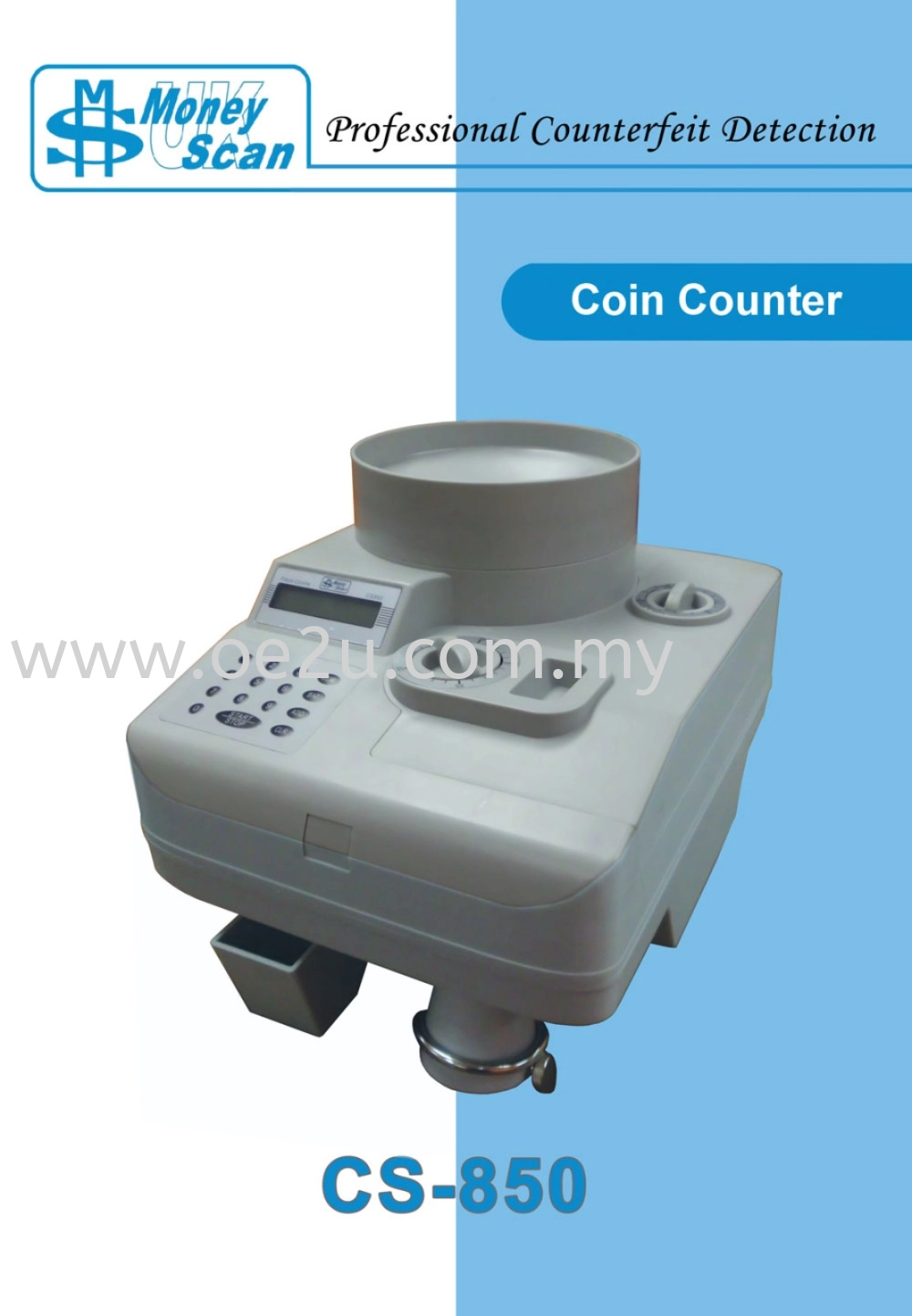 MONEYSCAN CS-850 Coin Counter