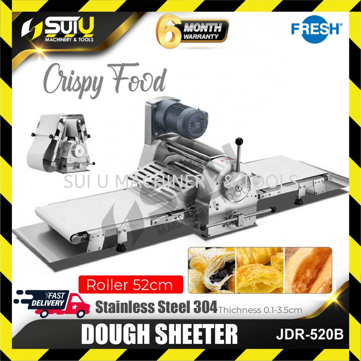Dough Sheeter JDR-520 - Jiade Bakery Equipment
