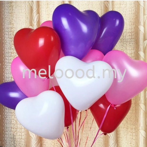 10 / 50 / 100pcs 12 Inch Atex Heart Shape Latex Balloons Latex Balloon