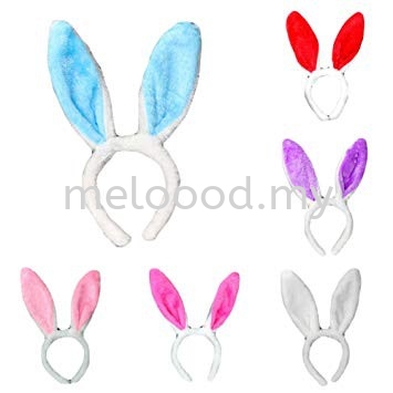 Clearance LED Bunny Headband Plush Sequin Bunny Rabbit Ears Headband RAMDOMLY