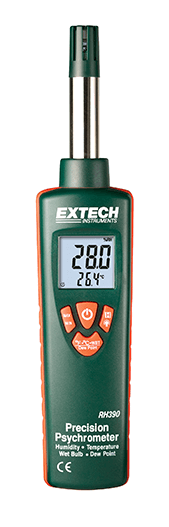EXTECH RH390 : Precision Psychrometer Humidity Meters / Hygrometers Extech Selangor, Penang, Malaysia, Kuala Lumpur (KL), Petaling Jaya (PJ), Butterworth Supplier, Suppliers, Supply, Supplies | MOBICON-REMOTE ELECTRONIC SDN BHD