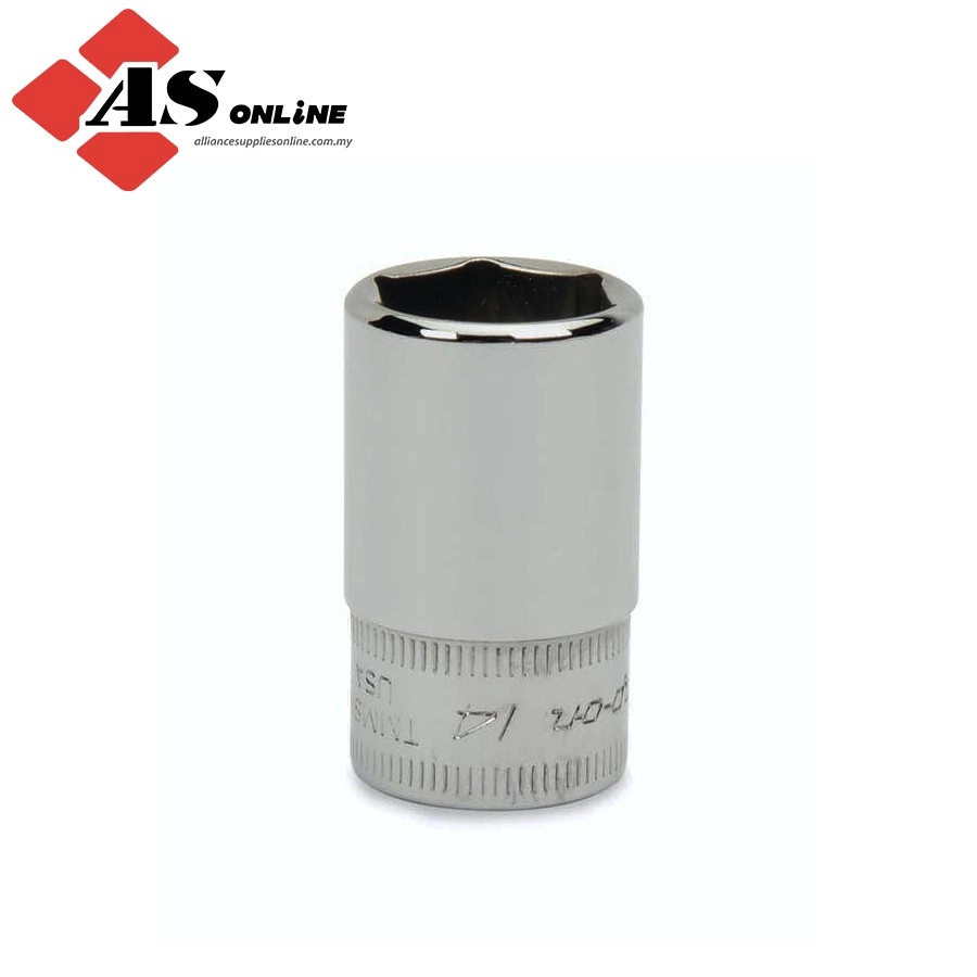 SNAP-ON 1/4" Drive 6-Point Metric 13 mm Flank Drive Semi-Deep Socket / Model: TMMS13