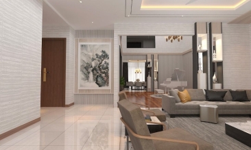 living area Cabinet Design 1 (3D View)