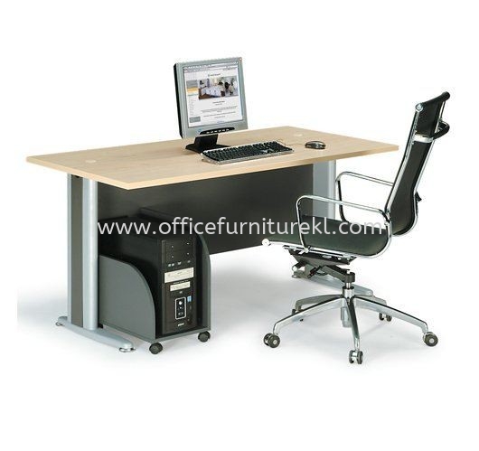 TITUS WRITING OFFICE TABLE / DESK & CPU HOLDER ATT 158 (Color Maple) - writing office table Uep Subang Jaya | writing office table Berjaya Park | writing office table Chan Sow Lin | writing office table New Year Sale