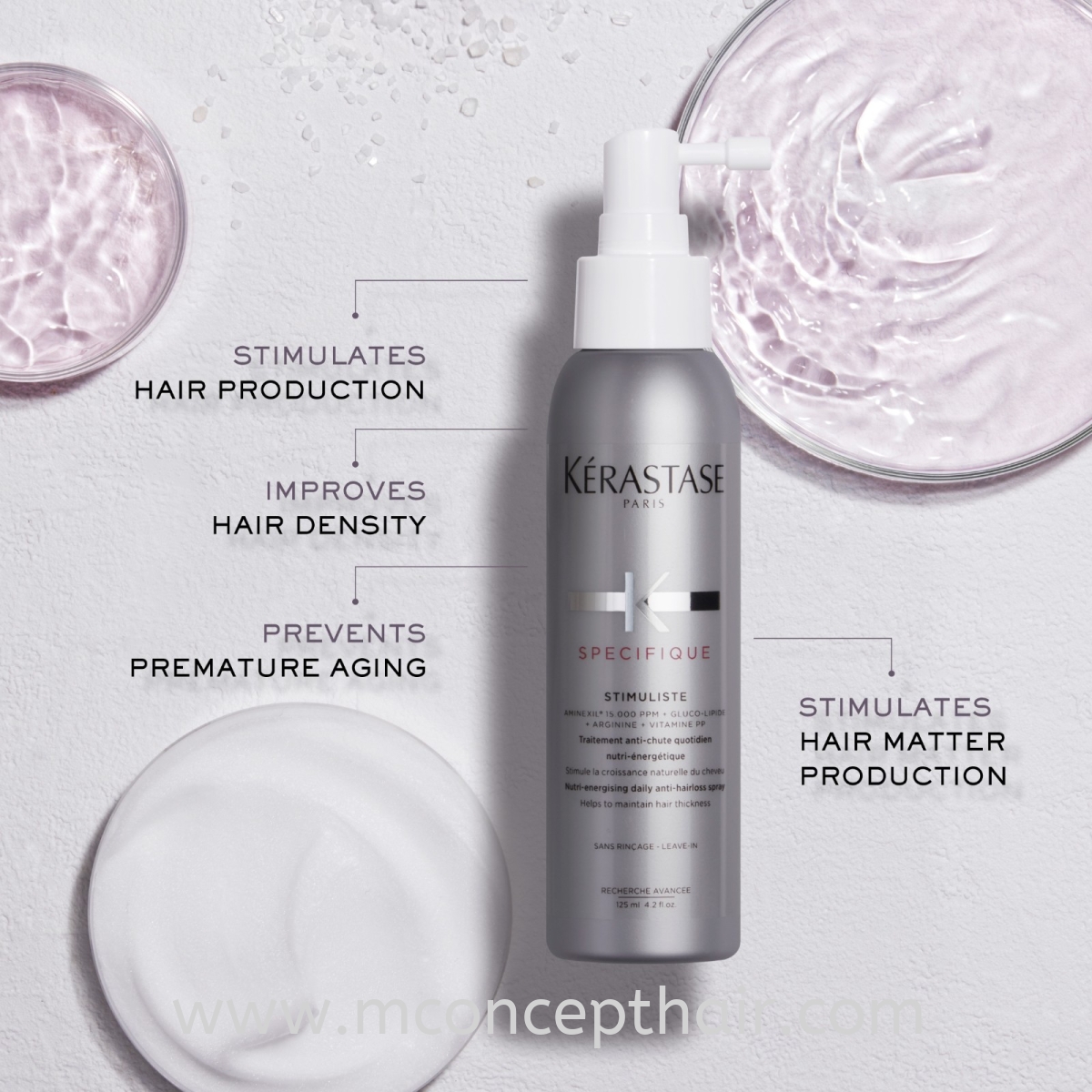 Specifique Stimuliste Anti Hair Loss Spray 125ml Kerastase Specifique -  helps reinforce the hair fibre and maintains