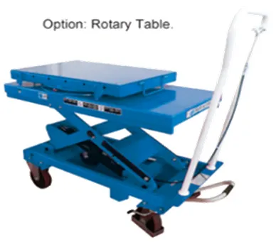 Manual Lift Table with Rotary Table