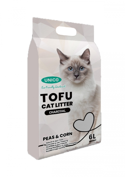 60436 Unico Tofu 6L Cat Litter - Charcoal Tofu Unico Cat Litter Selangor, Malaysia, Kuala Lumpur (KL), Sungai Buloh Supplier, Suppliers, Supply, Supplies | Petopet Marketing Sdn Bhd