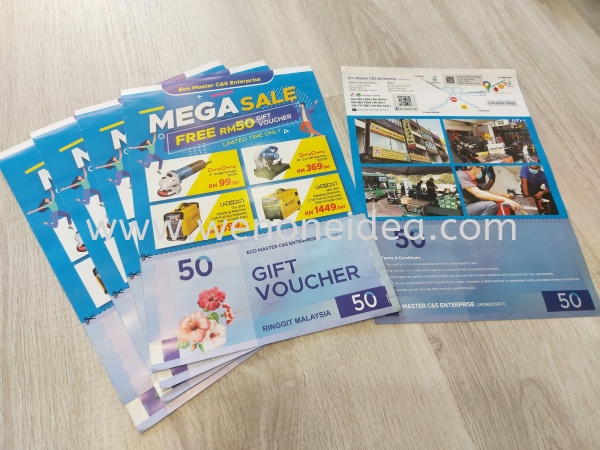 A4 Size Voucher Flyer Flyer / Brochure Offset & Digital Print Johor Bahru (JB), Malaysia, Ulu Tiram Supplier, Suppliers, Supply, Supplies | Wen One Idea Enterprise