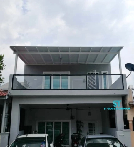 Balcony Glass With Aluminium Frame