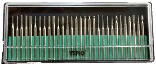 TMCC01 30pc Diamond Coated Burr Set - 3mm Shank