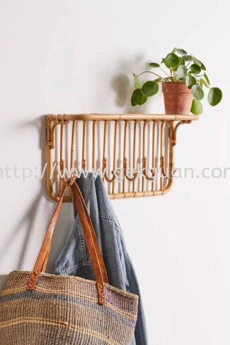 WS 002 - RATTAN WALL SHELF