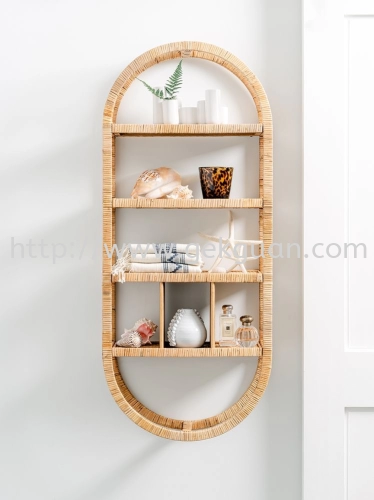 WS 006 - RATTAN WALL SHELF