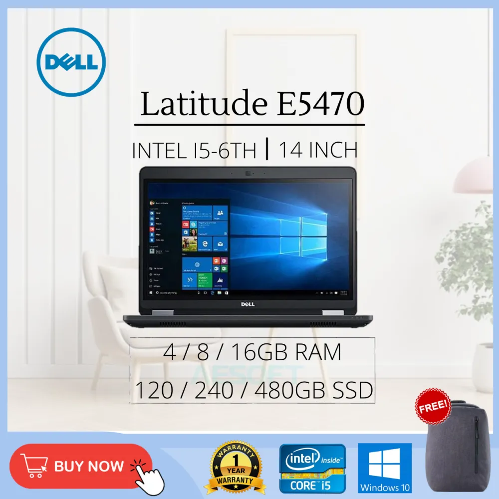 (Refurbished Laptop Grade AAA) Latitude E5470 / 14'' / i5-6th 