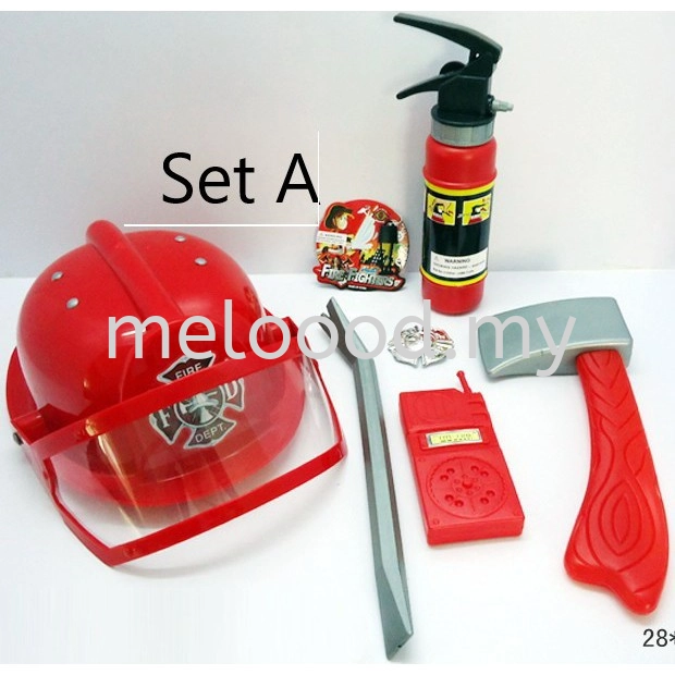 Fireman Gear Firefighter Costume Role Play Toy Set Fireman Children Toy Set