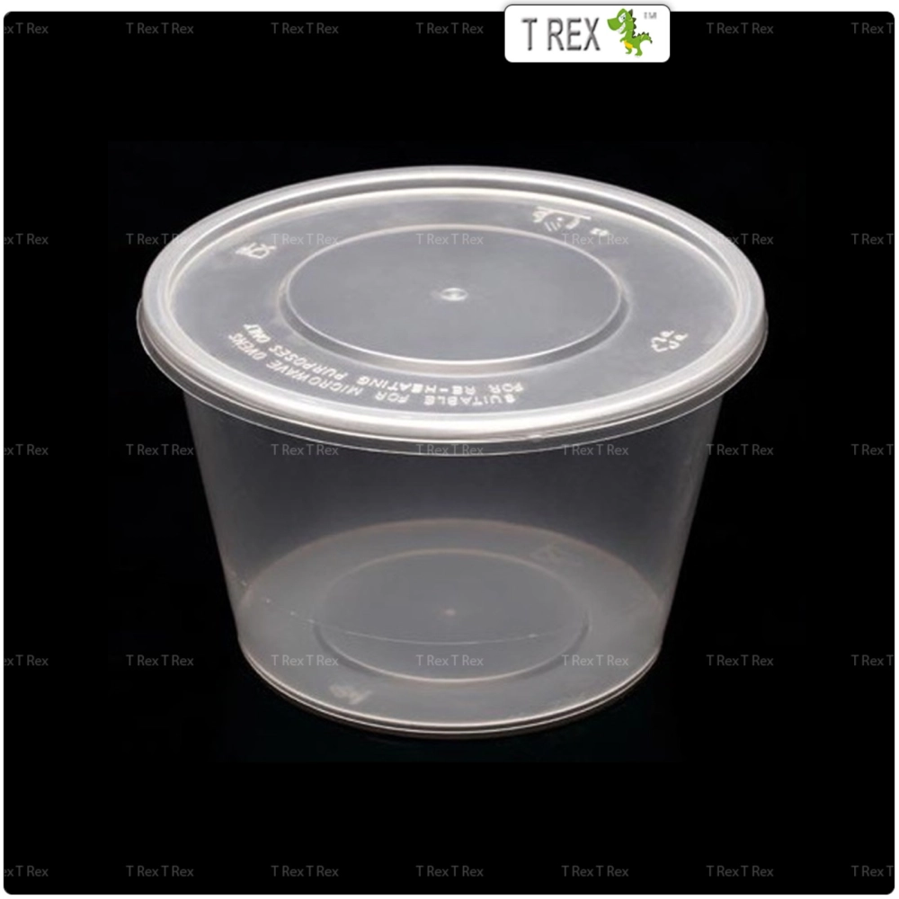 10pcs Microwave Disposable Plastic Round Food Container - 2 Sizes