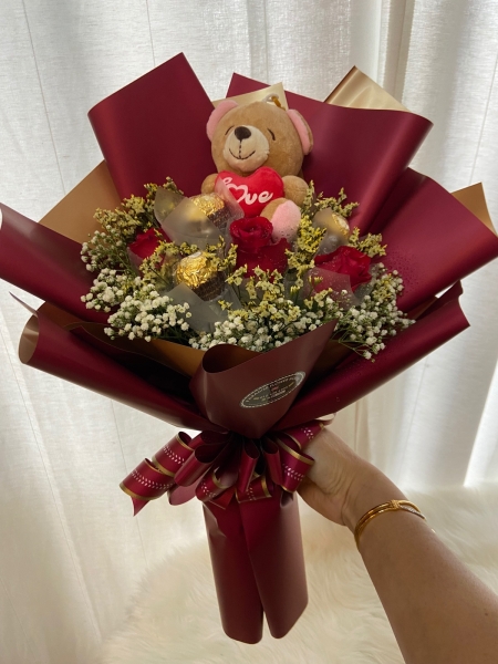 HB 43 Birthday Bouquet ջ Melaka, Malaysia Delivery, Supplier, Supply | Paradise Flower House