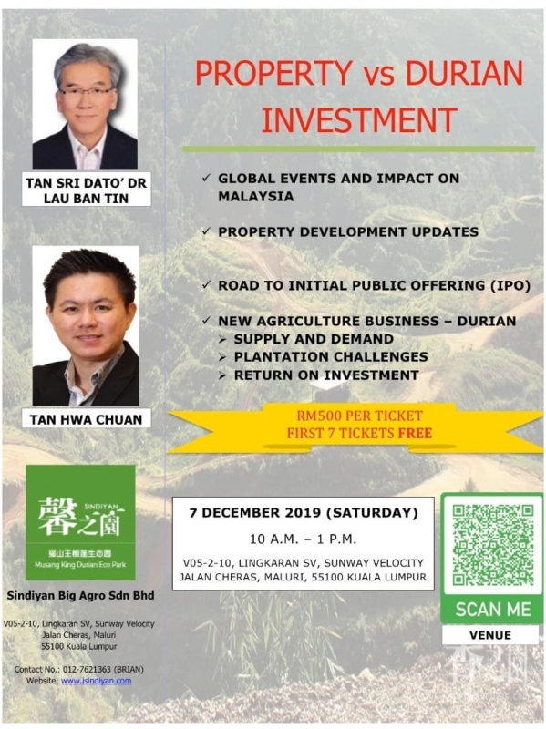 PROPERTY vs DURIAN INVESTMENT