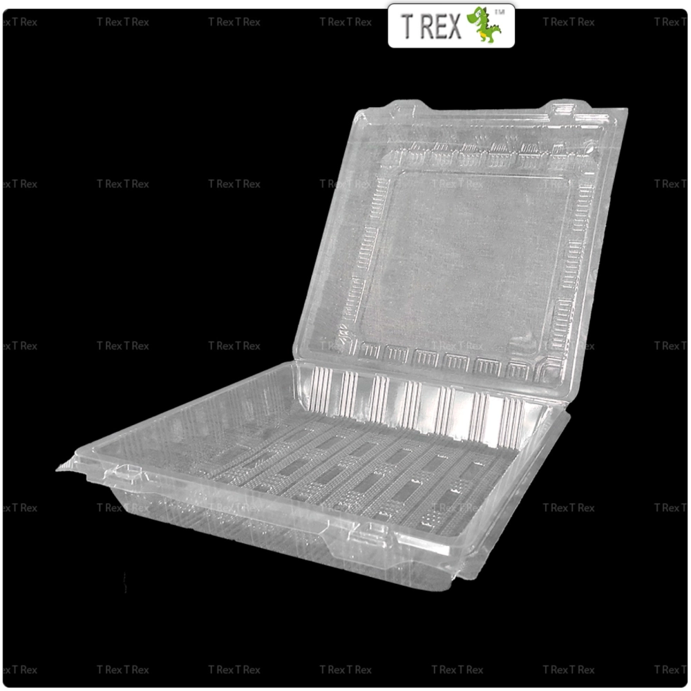 50pcs Disposable OP-L600 10 Inch Square Container With Lock