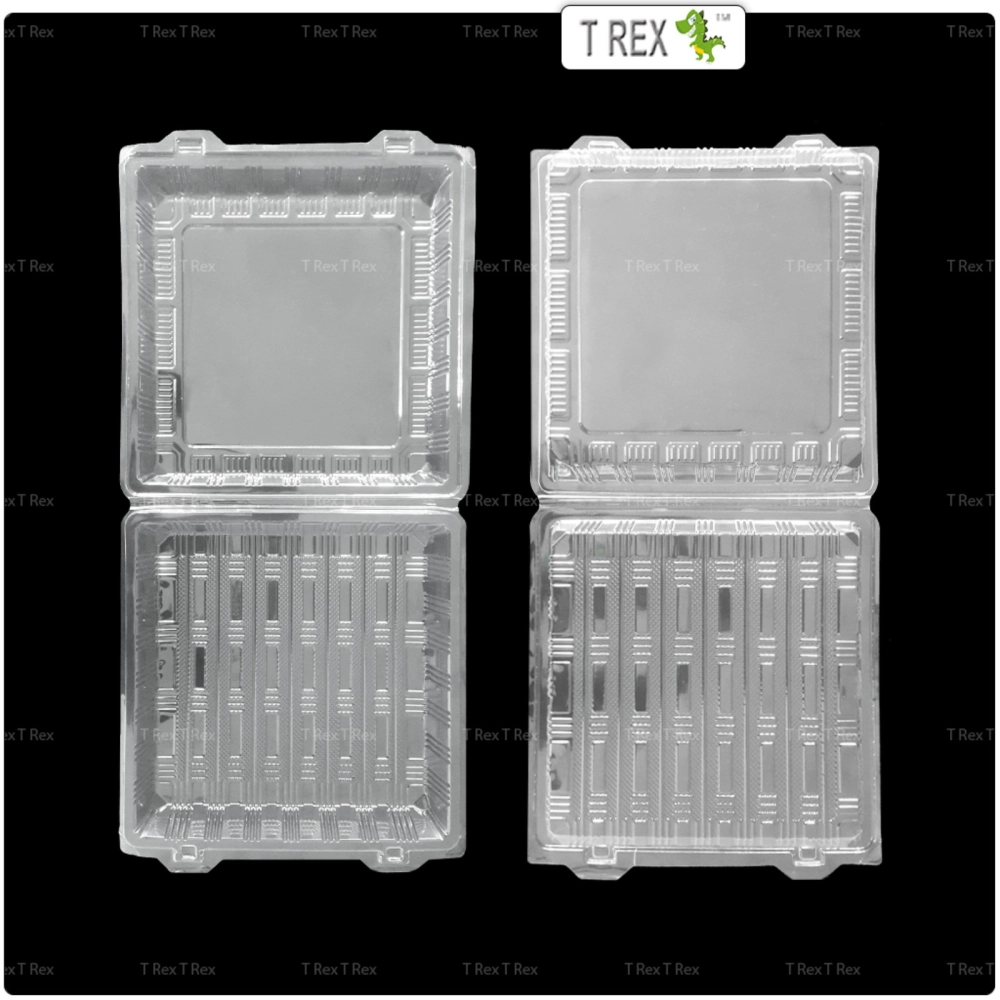 50pcs Disposable OP-L600 10 Inch Square Container With Lock