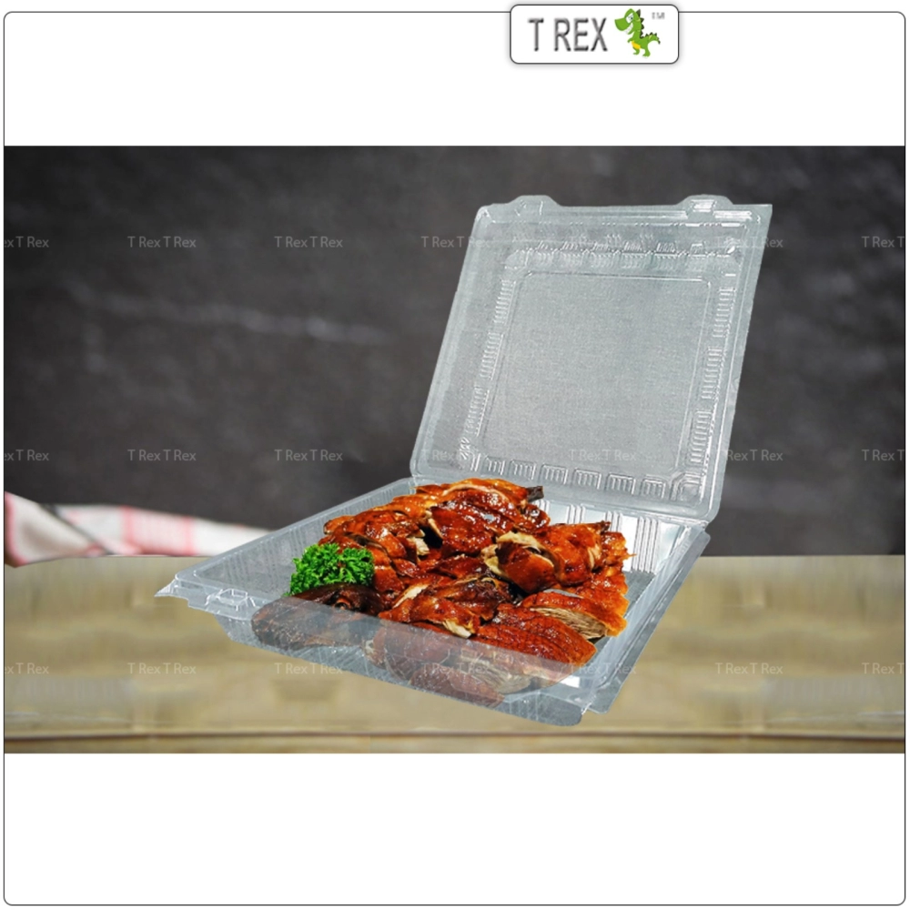 50pcs Disposable OP-L600 10 Inch Square Container With Lock