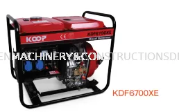'KOOP' Open Frame Diesel Generator KDF6700XE