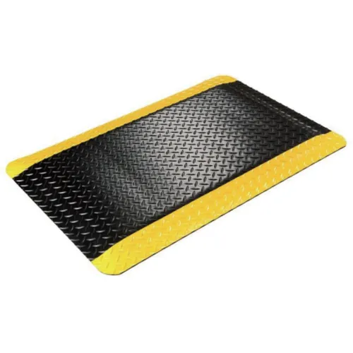 900*600*12mm Black/Yellow Edge Compound Layers Embossed Anti-Fatigue Mat - Anti-Statics Type