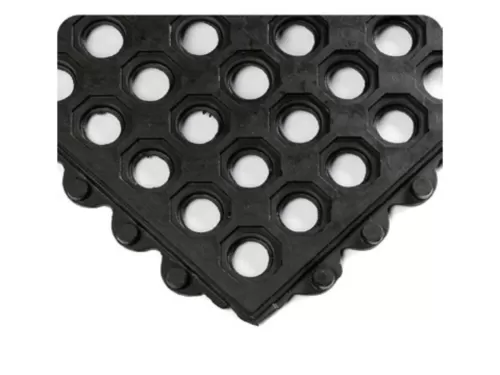 914*914*12.7mm Standard Black Nitrile Hole Type Interlocking Anti-Fatigue Mat