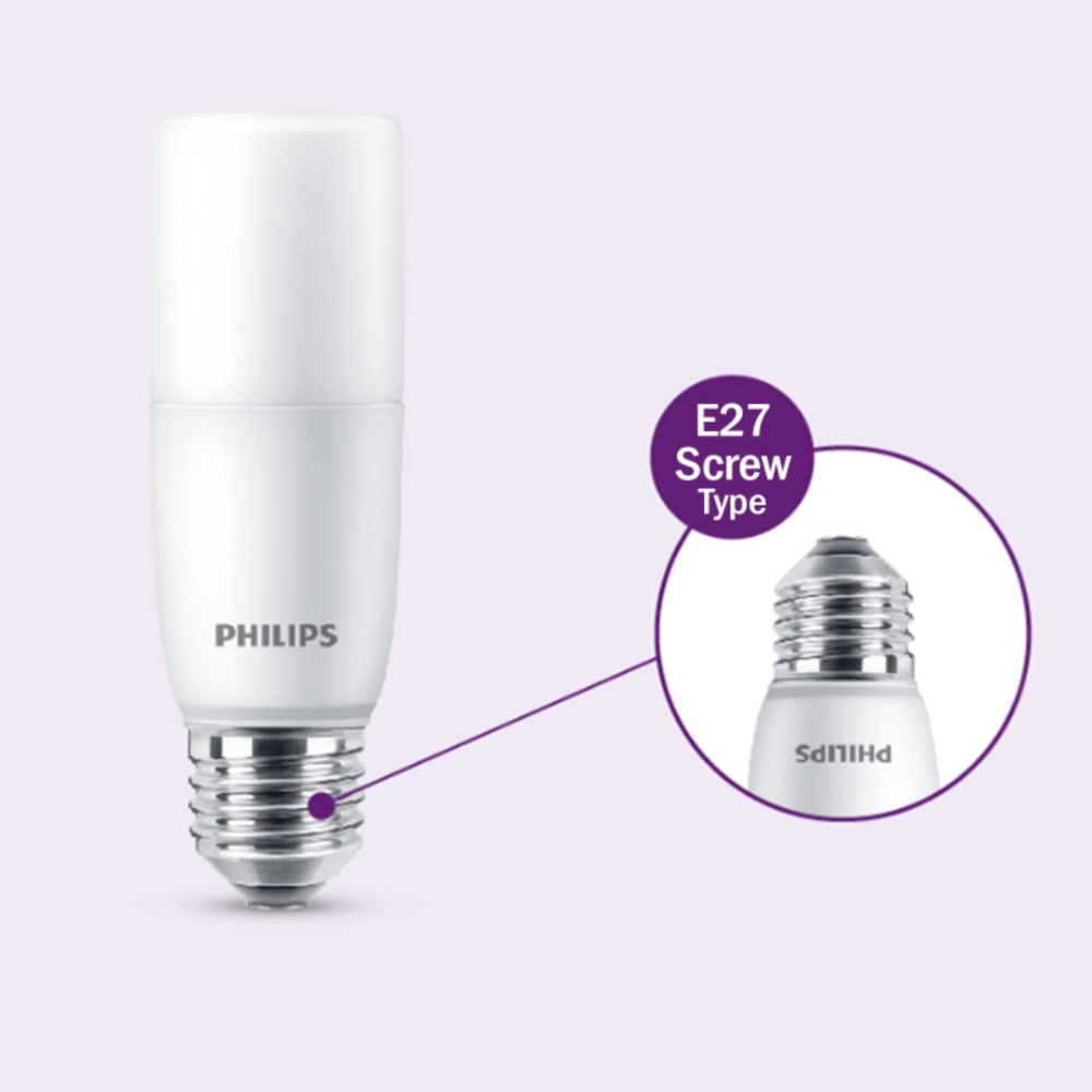 PHILIPS MYCARE EYECOMFORT LED STICK 7.5W E27 11.5CM 3000K/4000K/6500K LED BULB