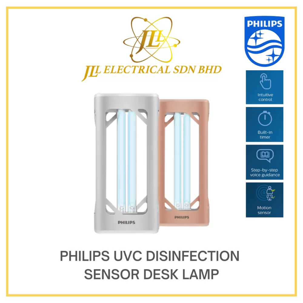 PHILIPS ORIGINAL TUV UVC DISINFECTION SENSOR DESK LAMP (SILVER/ROSEGOLD) 