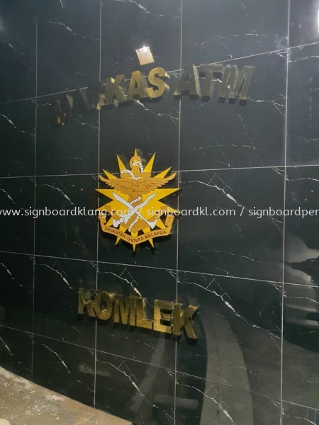 3d stainless steel gold mirror box up logo signage signboard at klang kuala lumpur puchong shah alam Stainless Steel 3D Box Up Kuala Lumpur (KL), Malaysia Pembinaan, Pasang, Pembekal | Great Sign Advertising (M) Sdn Bhd