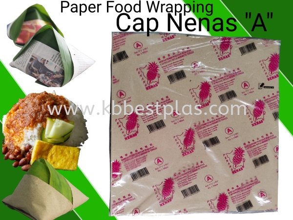 Paper Food Wrapping ''A'' 100pcs+/- Wrapping Paper Products Penang, Malaysia, Perak, Kedah, Butterworth, Kepala Batas Supplier, Suppliers, Supply, Supplies | KB BESTPLAS ENTERPRISE (M) SDN BHD