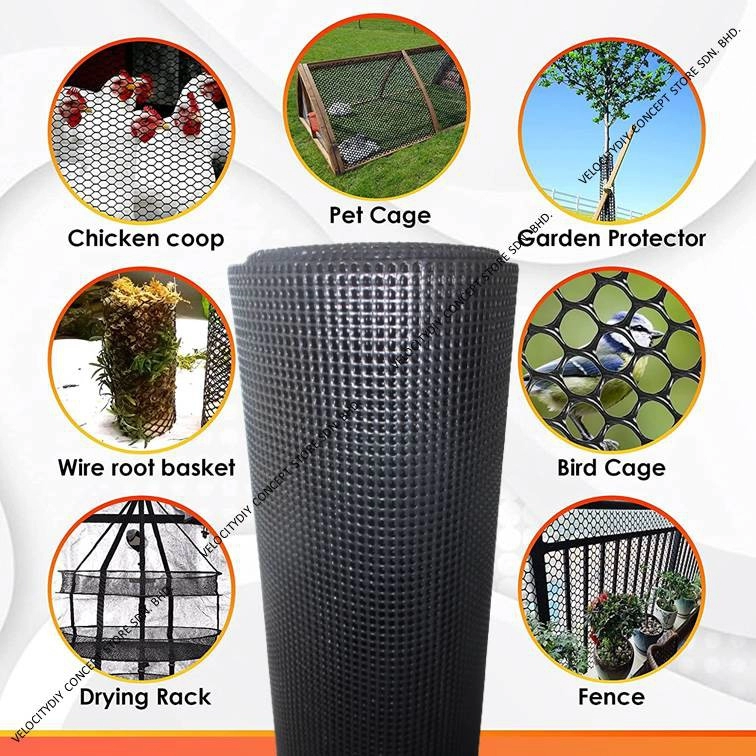 （塑料网/PVC网）PVC Mesh/PVC Netting/Fencing/Bird Cage/Pet Cage/Jaring PVC/Plastic/Plastik 1 meter