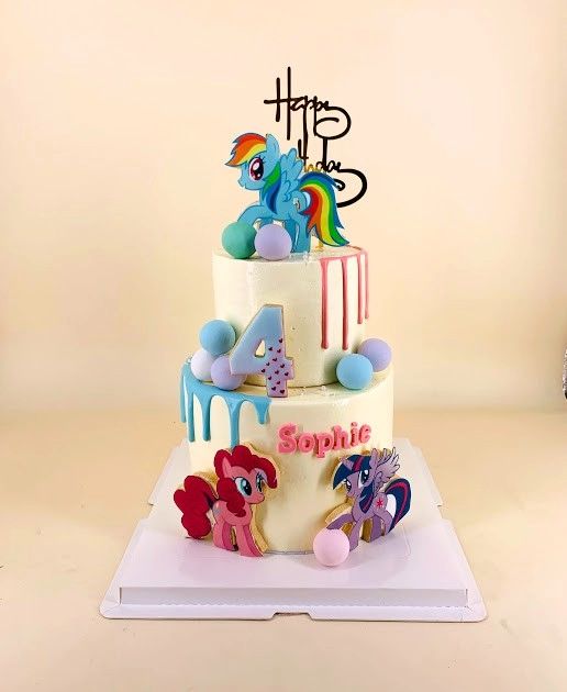 My Little Pony and Friends - Buttercream Cake - 2 tiers