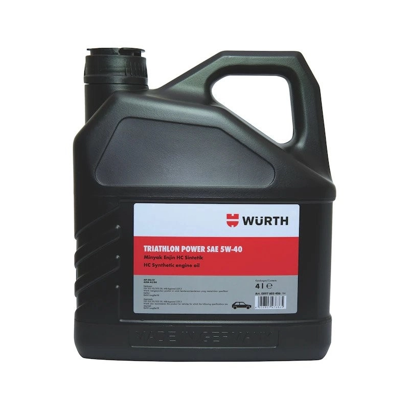 WURTH ENGINE OIL TRIATHLON POWER 5W-40 HC SYNTHESIS