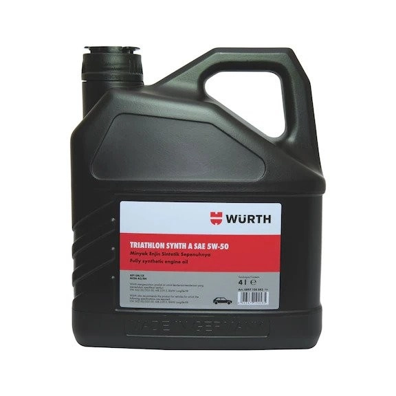 WURTH ENGINE OIL TRIATHLON SYNTH A SAE 5W-50 FULLY SYNTHETIC