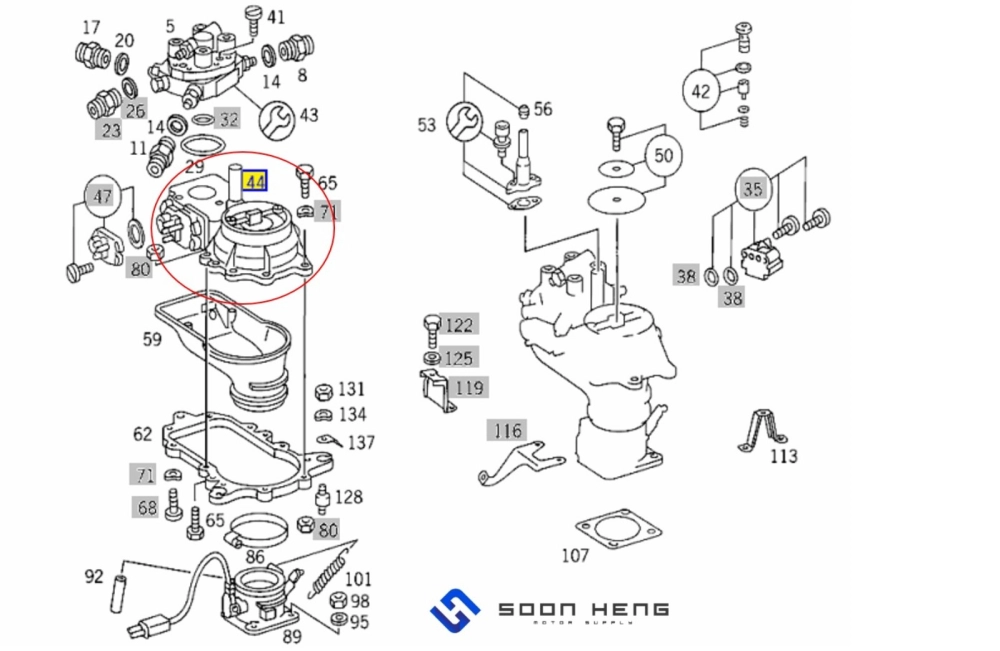 Mercedes-Benz with Engine M102.980/ 981/ 998 - Air Flow Sensor (Original MB)