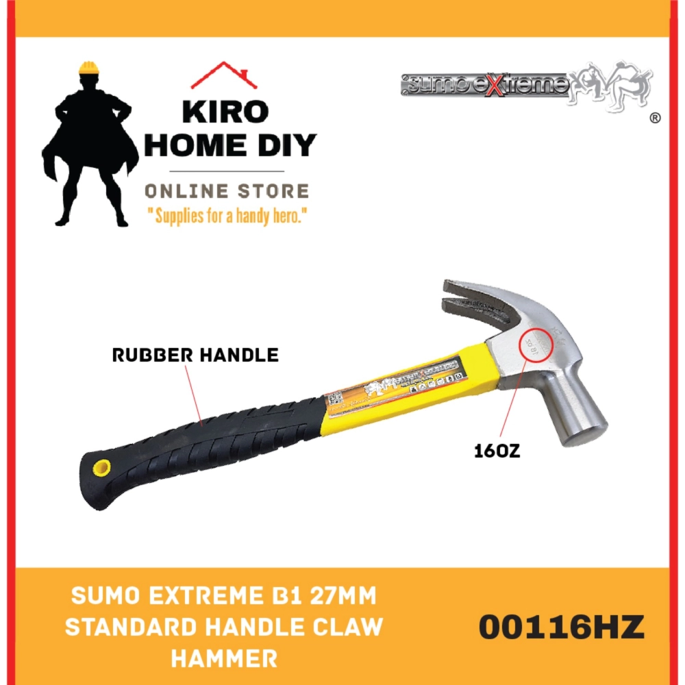 SUMO EXTREME B1  27mm Standard Handle Claw Hammer - 00116HZ