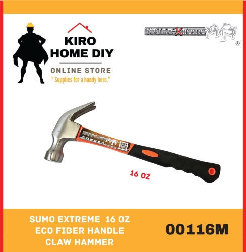 SUMO EXTREME  16 OZ Eco Fiber Handle Claw Hammer - 00116M