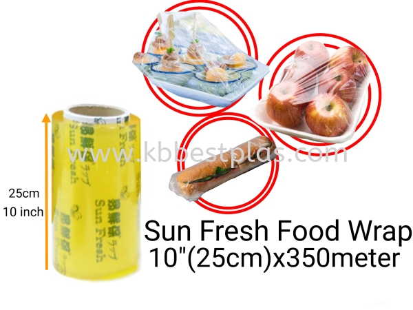 Sun Fresh Food Wrapping 10"(25cm)x350meter Plastic Wrap Penang, Malaysia, Perak, Kedah, Butterworth, Kepala Batas Supplier, Suppliers, Supply, Supplies | KB BESTPLAS ENTERPRISE (M) SDN BHD