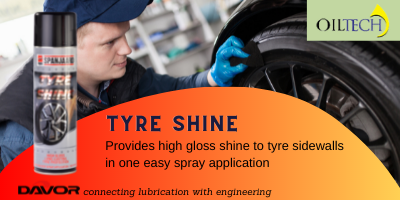 Provides a long-lasting, high gloss shine to tyre sidewalls in one easy spray application