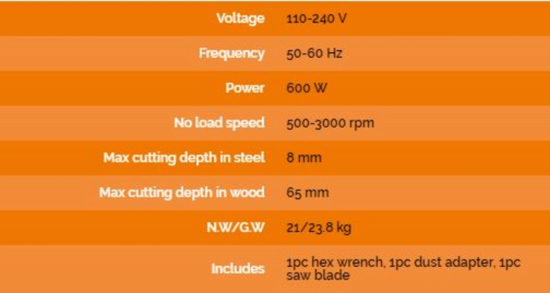 daewoo electric jigsaw 600w