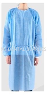 NON-WOVEN ISOLATION GOWN 35GSM WITH KNITTED CUFF, BLUE Personal Barriers Disposable Selangor, Malaysia, Kuala Lumpur (KL), Shah Alam Supplier, Distributor, Supply, Supplies | MJ Dental Supplies